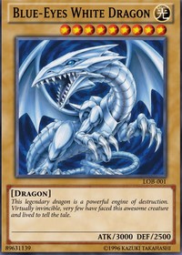 Blue-Eyes White Dragon trading card