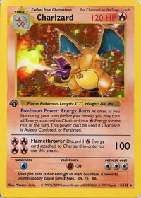 Charizard trading card